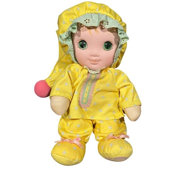 Vtg Playskool JAMMIE PIES Yellow Ditty Plush Baby Doll READ Small Stain See Pics - Picture 1 of 8